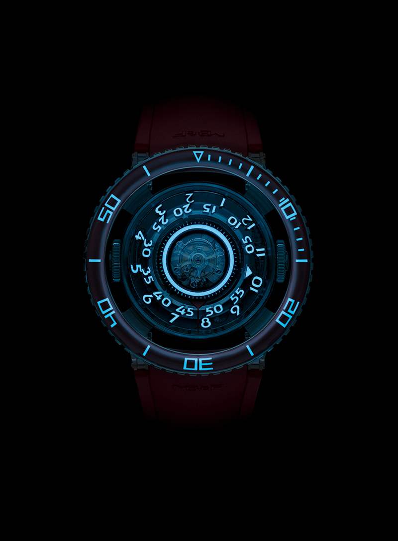 MB&F HM7 Aquapod 鉑金紅色腕表-復刻表