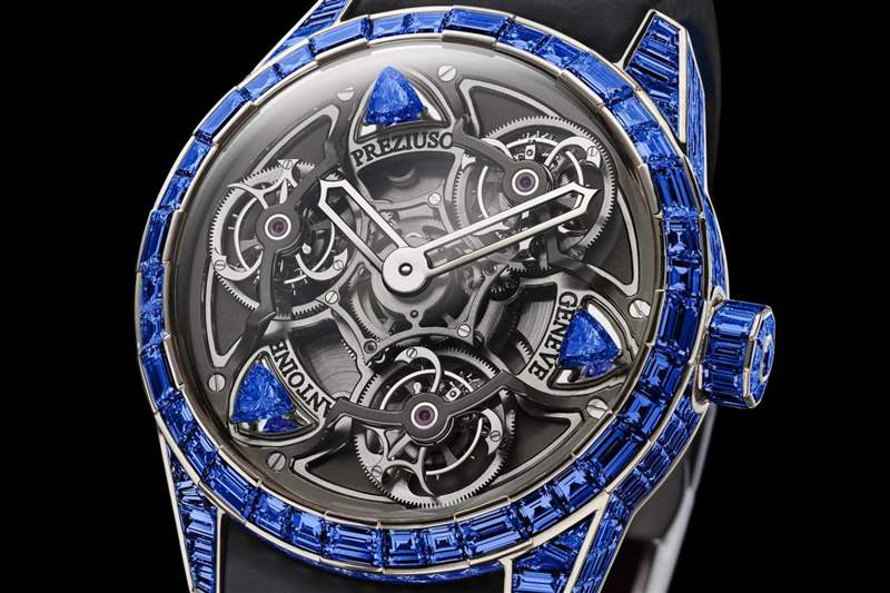 介紹：Antoine Preziuso TTR3 藍(lán)色均衡器頻率手表-復(fù)刻表