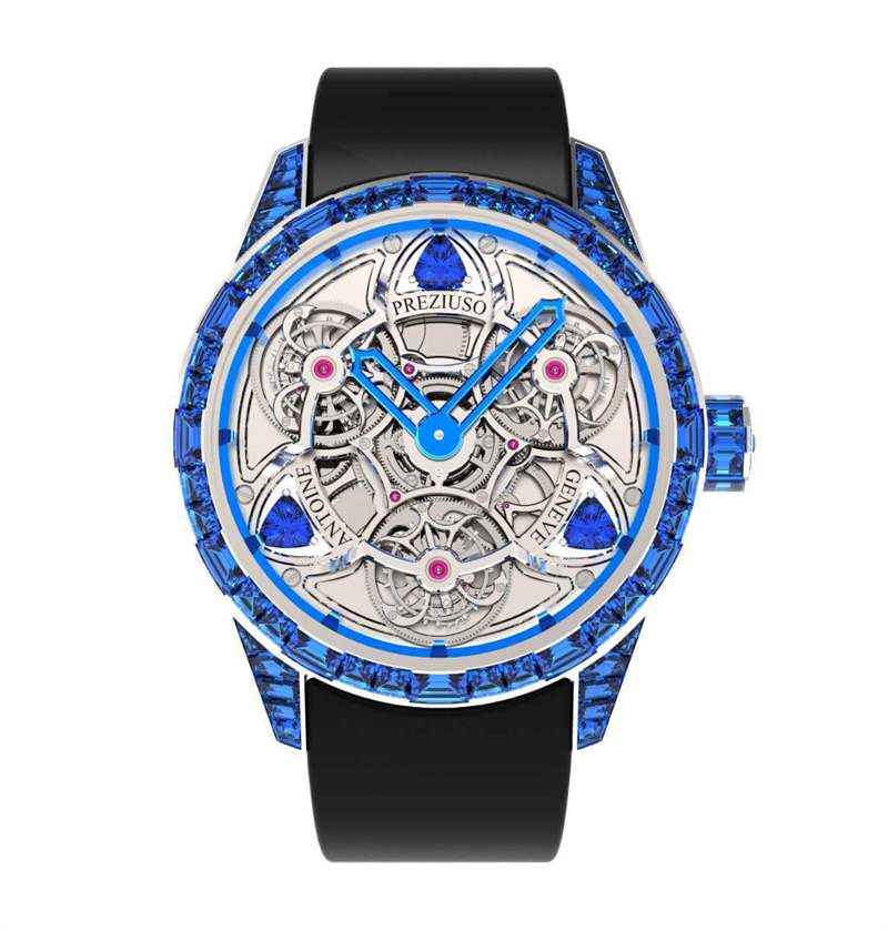 介紹：Antoine Preziuso TTR3 藍(lán)色均衡器頻率手表-復(fù)刻表