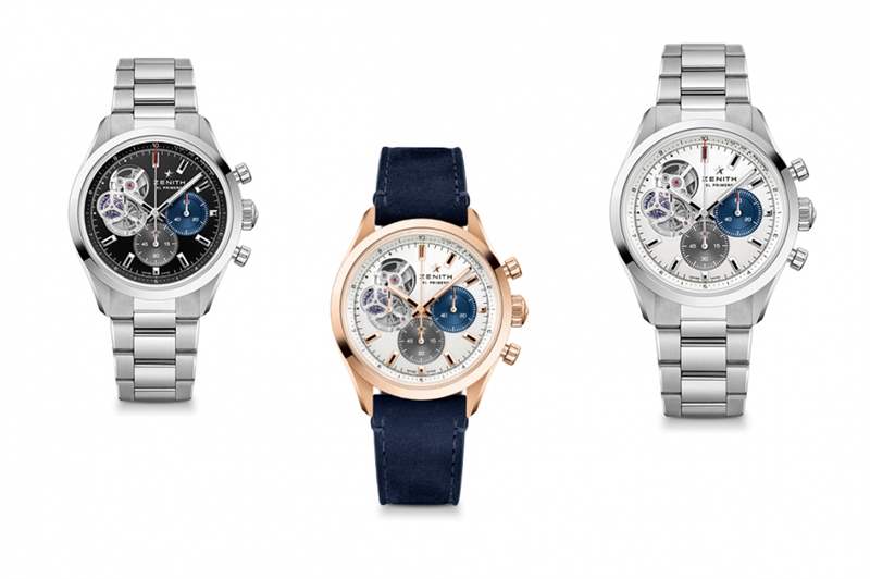 真力時2022新表面世三色陶瓷表圈Chronomaster Sport限量版運動表-復刻表