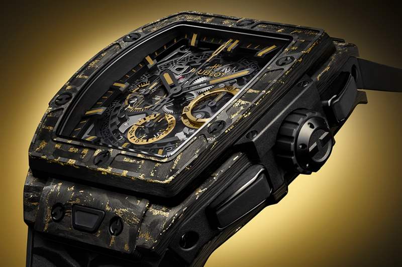 黑金不敗.恒寶Hublot Spirit of Big Bang Carbon Gold Tiger-復(fù)刻表