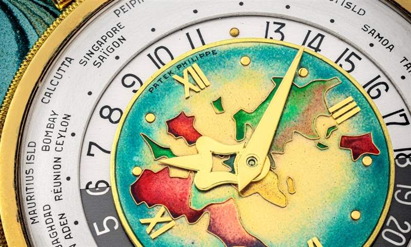 瑰寶現身拍賣會! 百達翡麗605「Heures Universelles」18K黃金世界時間懷表-復刻表