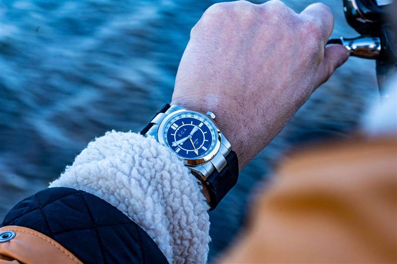 瑞典制表商ECAndersson小眾品牌藍(lán)面GMT手表-復(fù)刻表