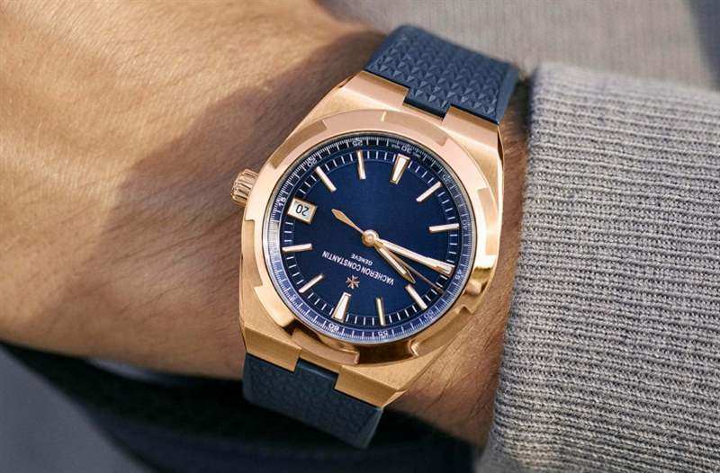 江詩丹頓2020新作！Vacheron Constantin Overseas自動上鏈腕表帶來典雅粉紅金X藍面設定-復刻表