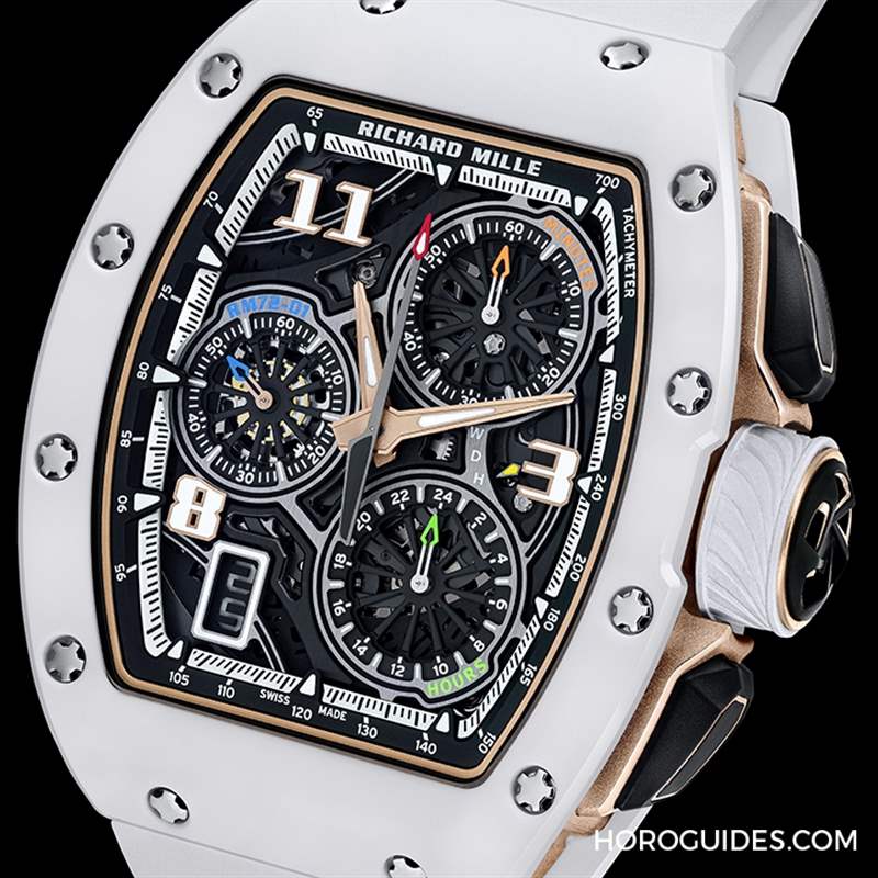 RICHARD MILLE 72-01計時碼表，再添黑白陶瓷款-復刻表