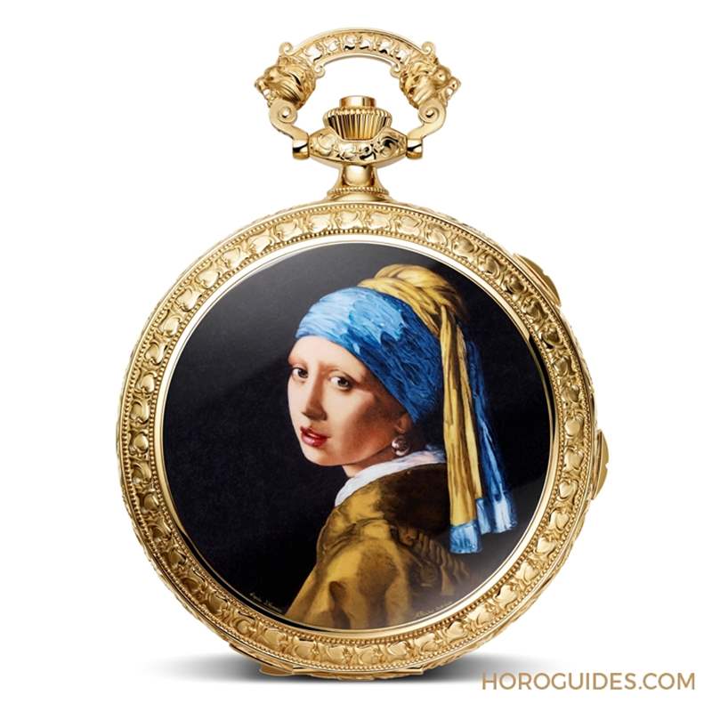 以《戴珍珠耳環(huán)的少女》入作：江詩丹頓閣樓工匠西敏寺鐘聲自鳴報時懷表Tribute to Johannes Vermeer-復刻表