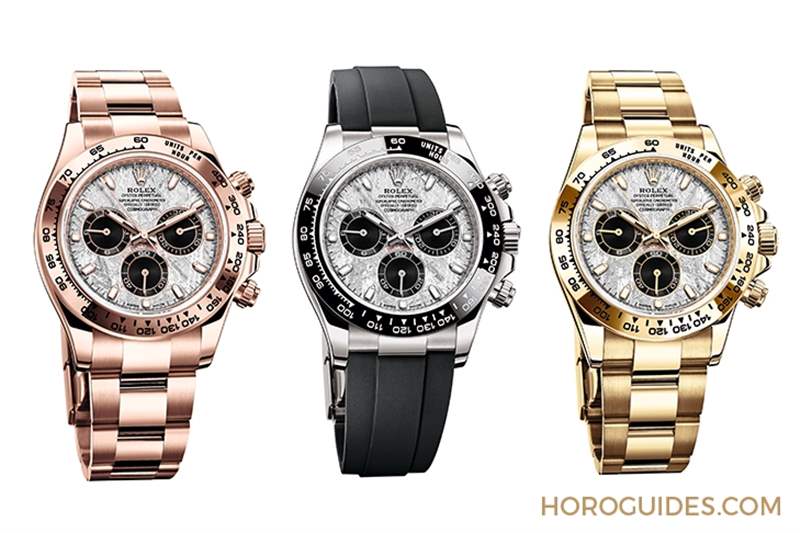 隕石面搭上陶瓷圈｜ROLEX三款貴金屬隕石面Daytona Cosmograph-復刻表