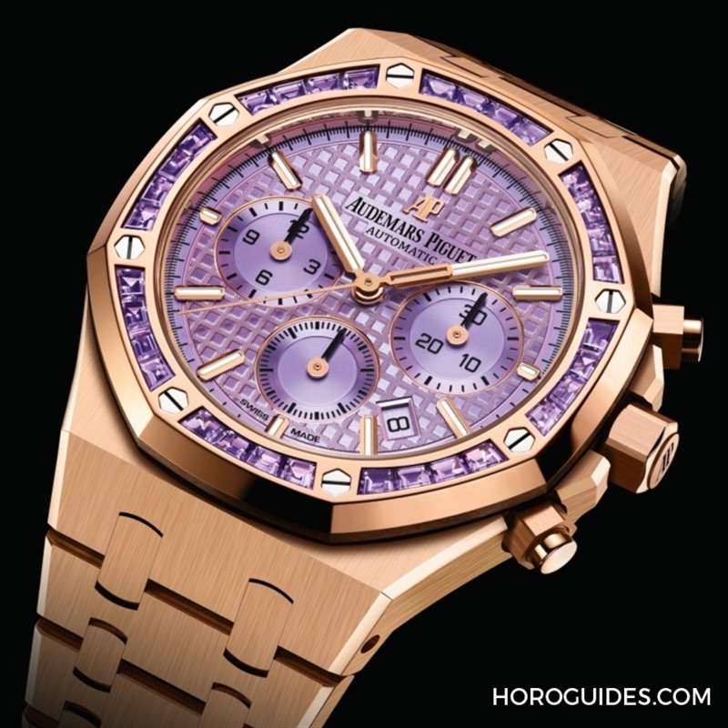 紫水晶圈！霜金彩虹圈！這是愛彼皇家橡樹表系里的盛世美顏-復(fù)刻表