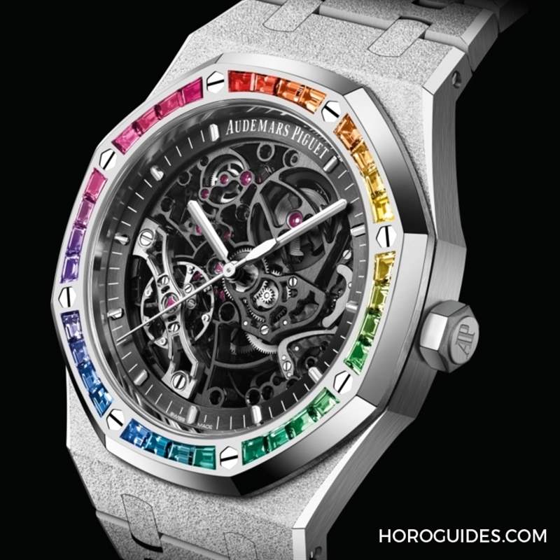 紫水晶圈！霜金彩虹圈！這是愛彼皇家橡樹表系里的盛世美顏-復(fù)刻表