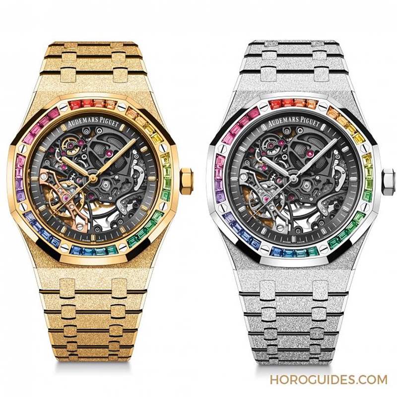 紫水晶圈！霜金彩虹圈！這是愛彼皇家橡樹表系里的盛世美顏-復(fù)刻表