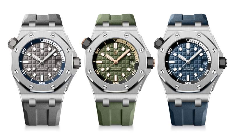 時(shí)尚新色、快拆表帶！AP全新皇家橡樹離岸型ROO Diver-復(fù)刻表