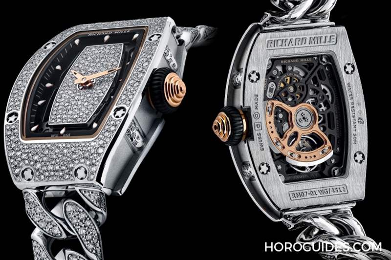 Richard Mille女表再添新作，RM07-01雪花鑲嵌鉆表-復刻表