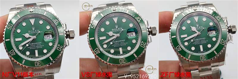 VS廠、ZF廠、N廠勞力士水鬼獨家對比,哪家復刻做工最為出色呢-復刻表