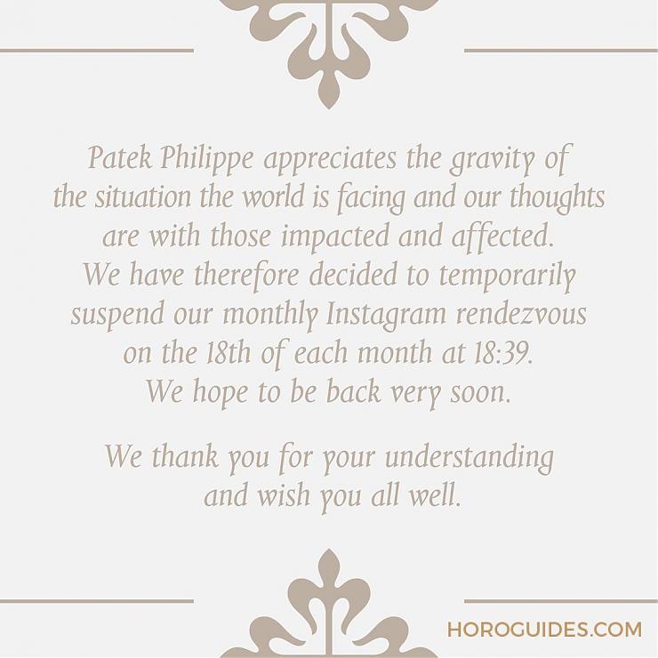 又見關(guān)廠！百達(dá)翡麗、愛彼、宇舶、百年靈宣布暫時關(guān)閉表廠-復(fù)刻表