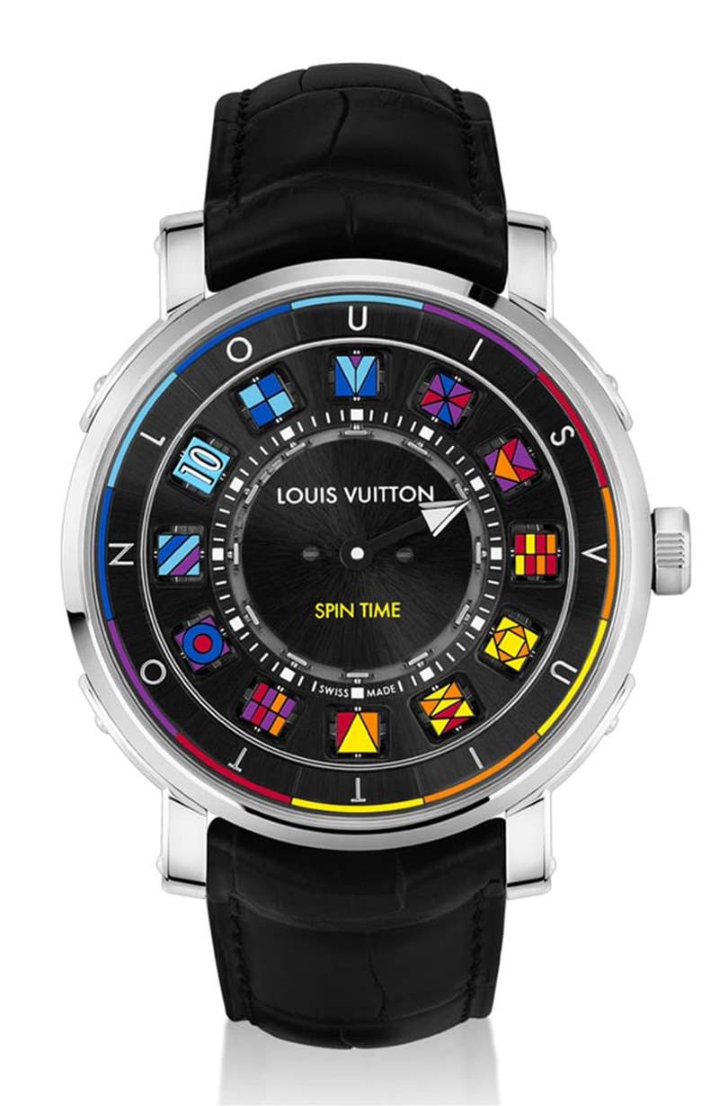LV鋼殼手表二連發招牌翻轉數字方塊創新吸睛銀灰、彩色應百客-復刻表