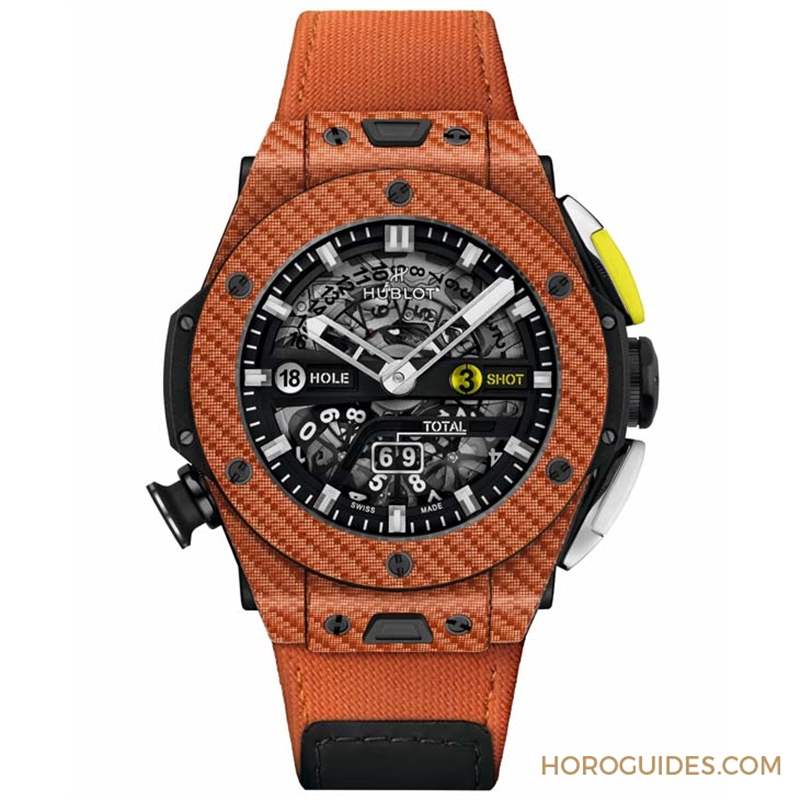 橘色、超輕量、可計(jì)桿數(shù)，Hublot Big Bang Unico高爾夫球表新色亮相-復(fù)刻表