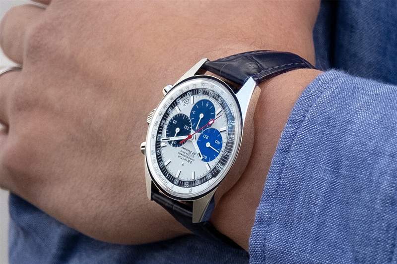 真力時(shí)38毫米三小盤計(jì)時(shí)腕表03.Z386.400/60.C843-復(fù)刻表