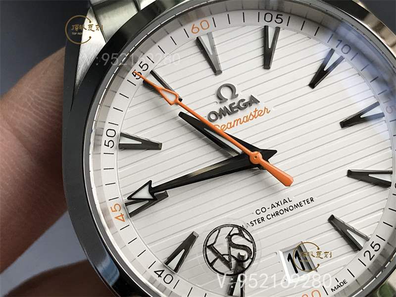 VS廠歐米茄海馬150柚木白盤(pán)橙針復(fù)刻表做工怎么樣-220.10.41.21.02.001-復(fù)刻表