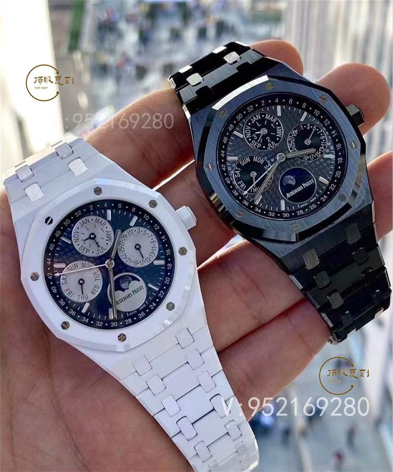 APS廠AP愛彼萬年歷白陶瓷AP26579計時表復(fù)刻做工怎么樣-復(fù)刻表