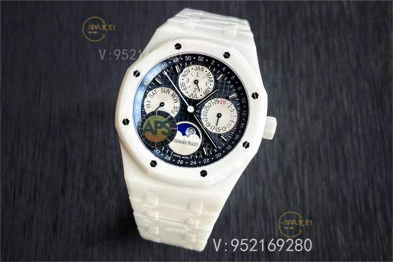 APS廠AP愛彼萬年歷白陶瓷AP26579計時表復(fù)刻做工怎么樣-復(fù)刻表