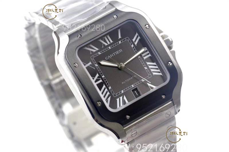 V6廠卡地亞大號山度士桑托斯復刻表新款碳鍍層做工怎么樣-復刻表