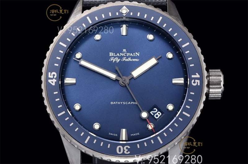 GF廠寶珀五十噚5000黑陶瓷藍(lán)盤復(fù)刻表做工怎么樣-復(fù)刻表