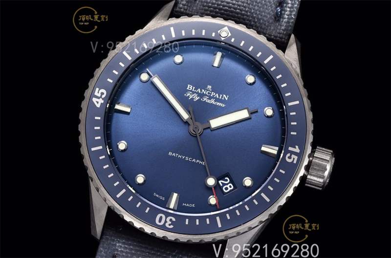 GF廠寶珀五十噚5000黑陶瓷藍(lán)盤復(fù)刻表做工怎么樣-復(fù)刻表