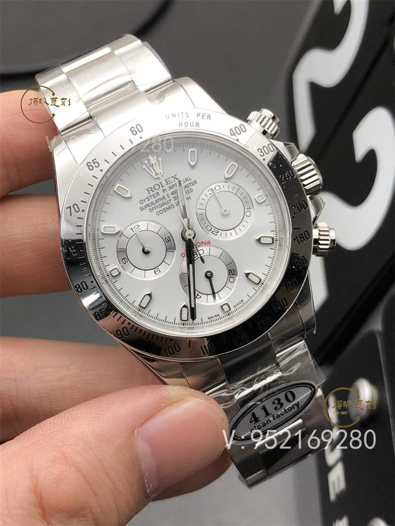 C廠(Clean廠)勞力士4130迪通拿白鋼迪復(fù)刻表116520做工怎么樣-復(fù)刻表