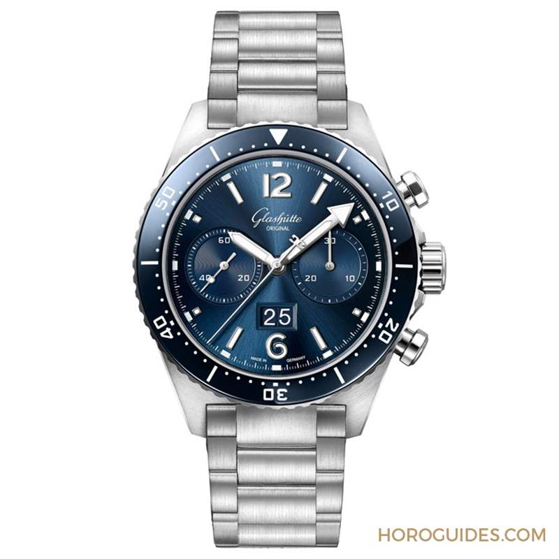 藍面、藍陶瓷圈打頭陣！ Glashütte Original SeaQ系列首次搭載計時功能-復刻表
