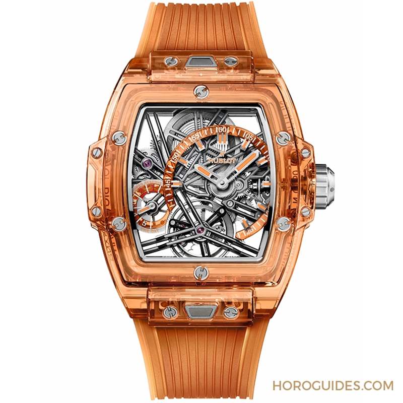 高透光冰橙色！Hublot Spirit of Big Bang冰橙藍寶石陀飛輪五日鏈腕表-復刻表
