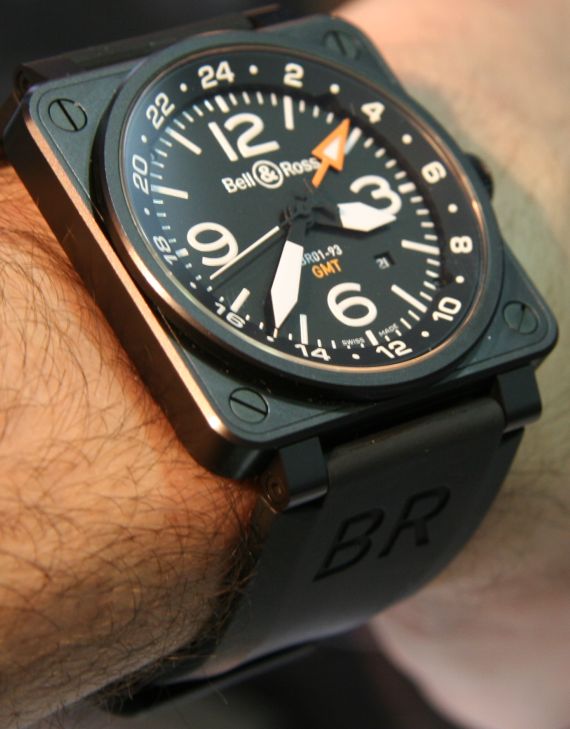 柏萊士Bell & Ross BR01-93 GMT和BR01-92金錠腕表-復刻表