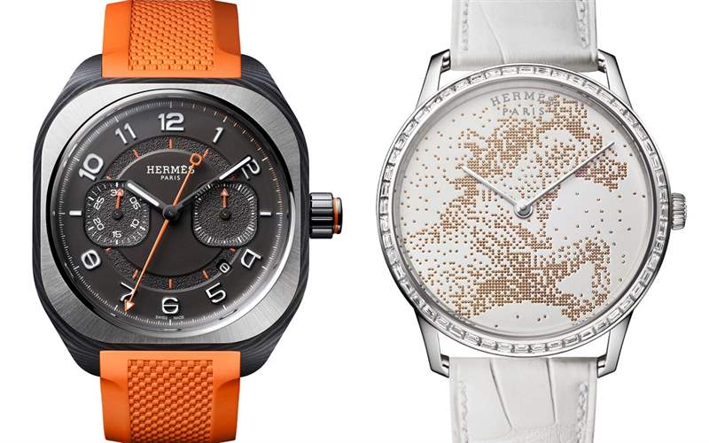 Hermès新品亮點：H08單按鈕計時碼表、Slim d’Herme?s工藝表盤、Arceau Petite Lune月相腕表-復刻表