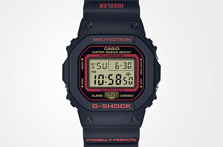 G-SHOCK與滑板冠軍選手、品牌三方聯名DW-5600方表散發濃濃街頭藝術風格-復刻表