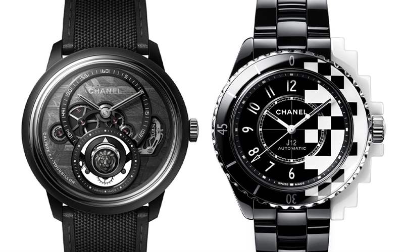 Chanel香奈兒新品亮點：Monsieur de Chanel隕石盤陀飛輪，J12 Cyber??netic黑白像素-復刻表