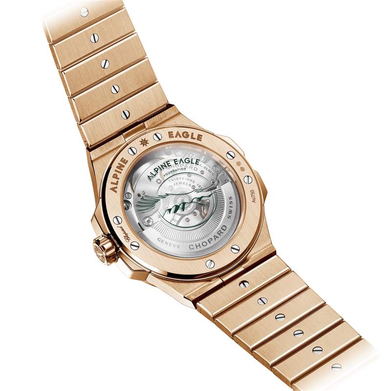 Chopard推出Alpine Eagle系列腕表新作：綠色表盤(pán)，33mm女士腕表-復(fù)刻表