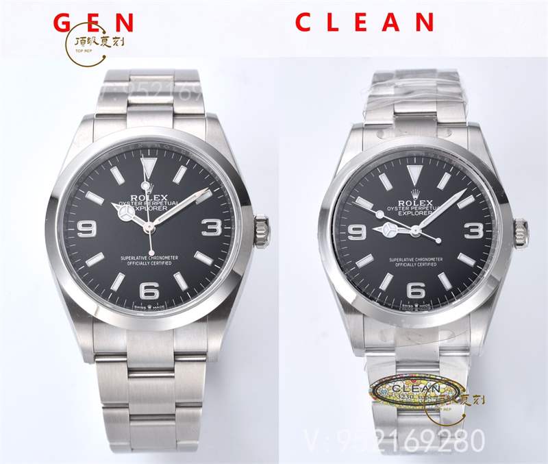 Clean廠C廠勞力士探險家一代真假對比評測怎么樣,C廠探一會一眼假嗎-復(fù)刻表