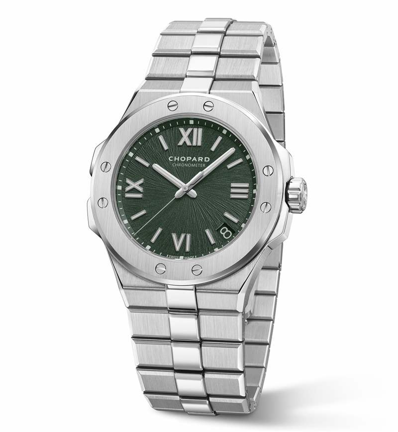 Chopard推出Alpine Eagle系列腕表新作：綠色表盤(pán)，33mm女士腕表-復(fù)刻表