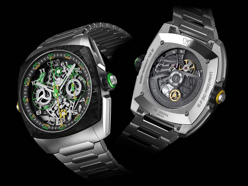 瑞士表廠CYRUS特立獨(dú)行新作大玩復(fù)雜功能可同步測(cè)量?jī)蓚€(gè)時(shí)段-復(fù)刻表
