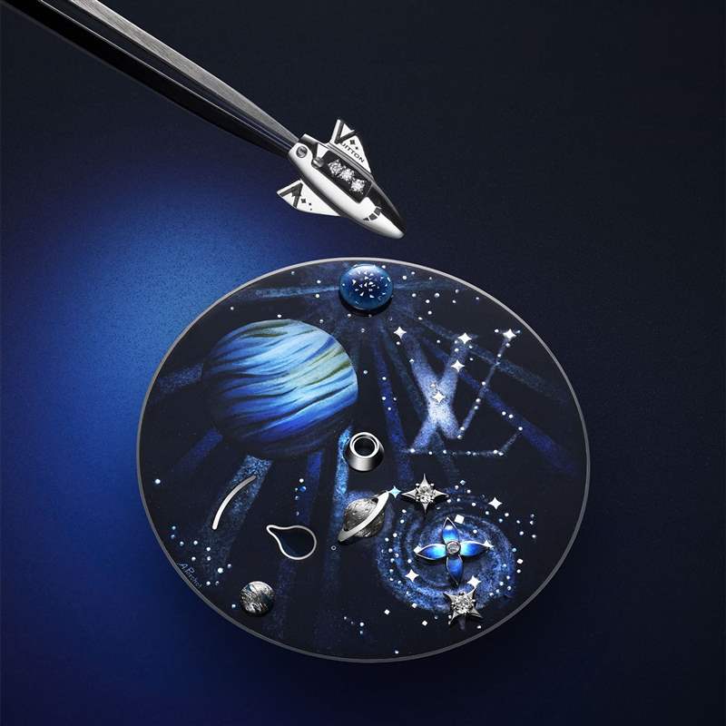 Louis Vuitton推出Tambour Jacquemart Minute Repeater 200 Years三問報時腕表：太空漫游-復刻表