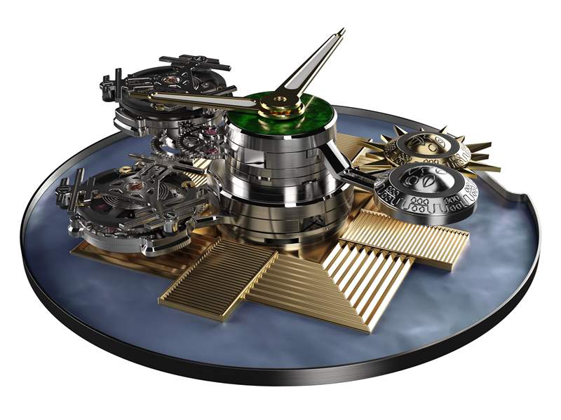 Louis Moinet推出Maya Eclipse獨一款雙重陀飛輪腕表：瑪雅文明-復刻表