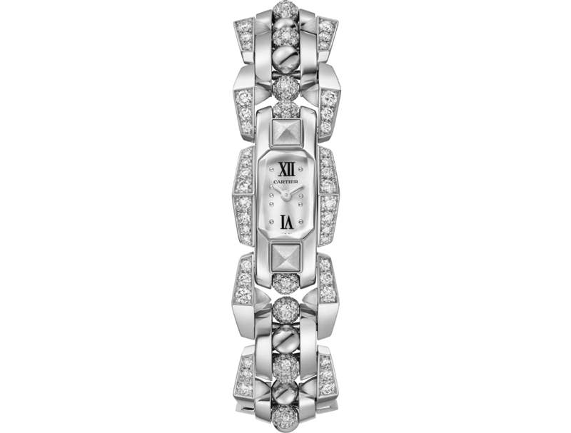Cartier推出5枚Mécabille高級珠寶腕表：寶石滾珠與方釘元素-復(fù)刻表
