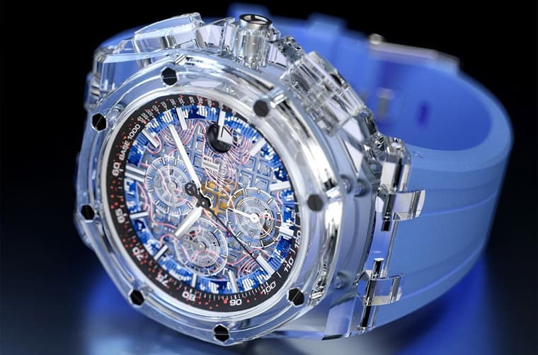 超吸睛！主打迷彩軍事風的透明皇家橡樹離岸型計時碼表-復刻表