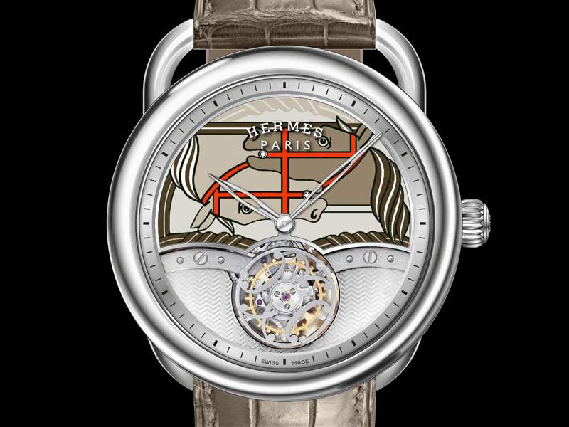 Hermès舉行「鐫刻時光」高級鐘表展：關(guān)于時間的奇思妙想-復(fù)刻表