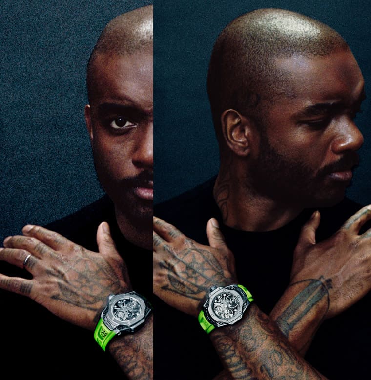 宇舶聯名設計師Samuel Ross「蜂窩」陀飛輪搭配極光綠簡直潮到爆-復刻表