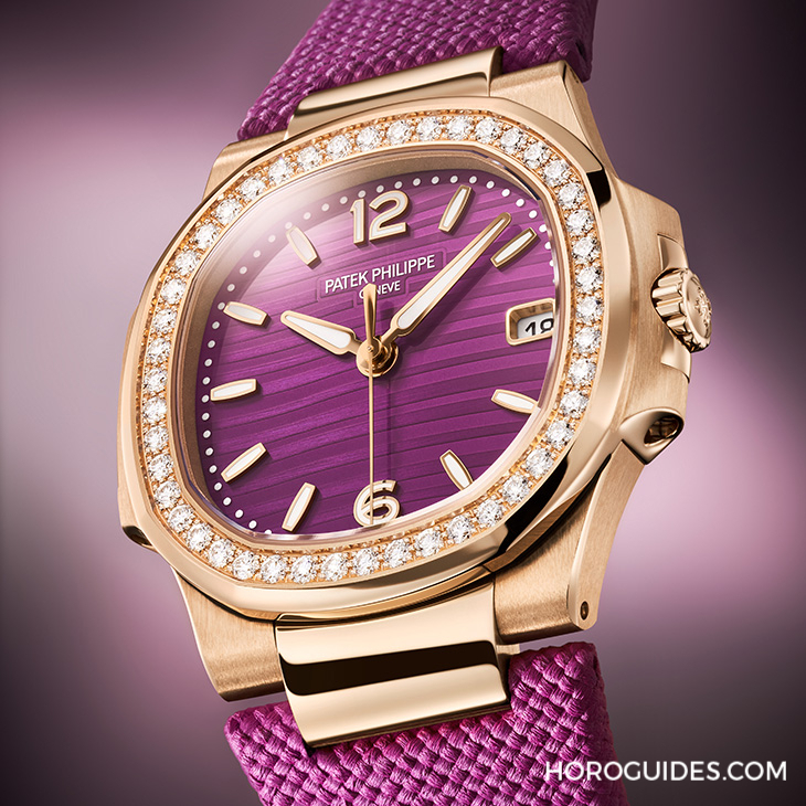 Ladies First！百達(dá)翡麗最新Aquanaut Luce「彩虹」三問(wèn)表與Nautilus織紋復(fù)合表帶-復(fù)刻表