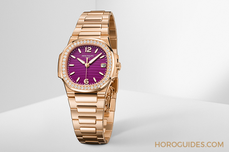 Ladies First！百達(dá)翡麗最新Aquanaut Luce「彩虹」三問(wèn)表與Nautilus織紋復(fù)合表帶-復(fù)刻表