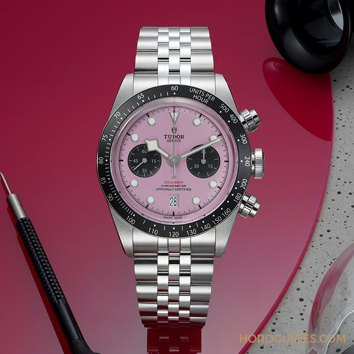 顛覆傳統的粉紅熊貓！帝舵表TUDOR發表Black Bay Chrono 'Pink'粉紅表盤計時碼表-復刻表