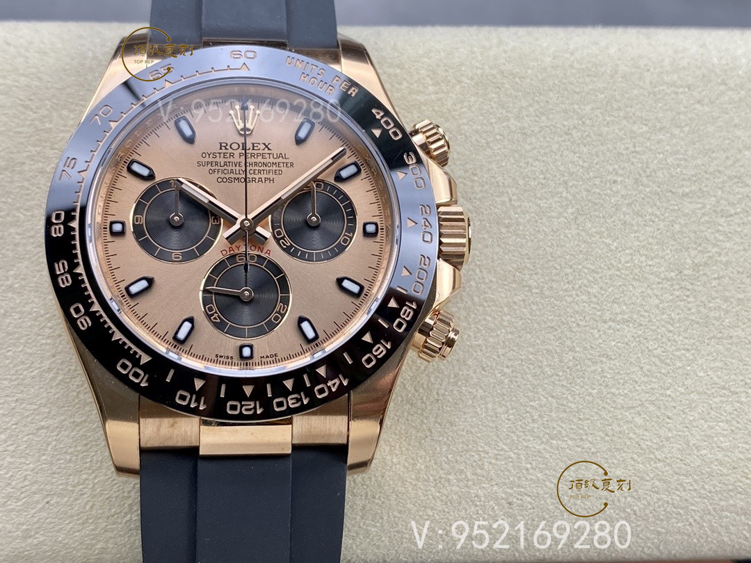 Clean廠C廠勞力士迪通拿全玫瑰金腕表4130機芯版本詳細評測-復刻表