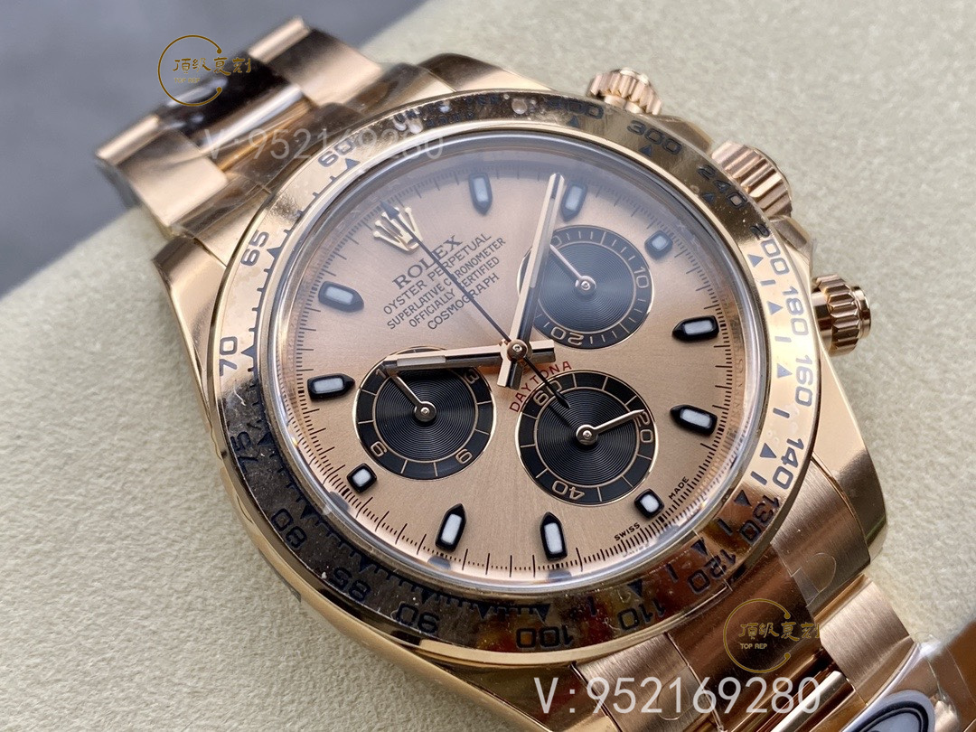 Clean廠C廠勞力士迪通拿全玫瑰金腕表4130機芯版本詳細評測-復刻表