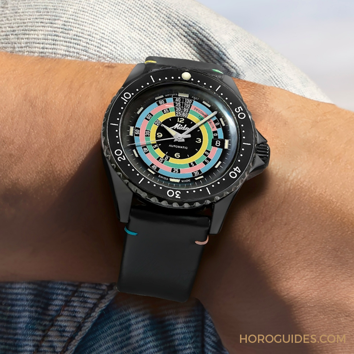 漆黑中的復(fù)古“彩虹圈”！ MIDO再度推出Ocean Star Decompression Timer 1961復(fù)刻限量版-復(fù)刻表